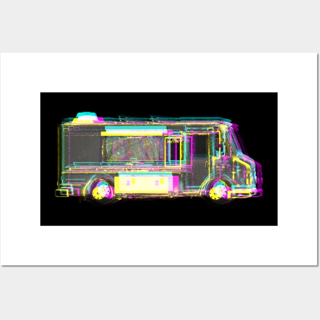 Glitch My Food Truck Wall Art by L'Appel du Vide Designs by Danielle Canonico